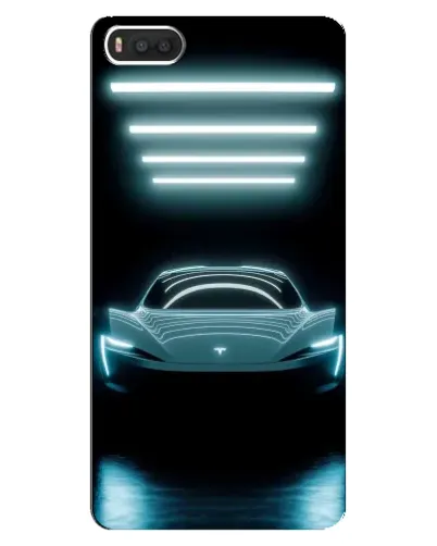 Чохол для Xiaomi Mi8 з картинкою «Tesla в неоні» Чохол для Xiaomi Mi8 з картинкою «Tesla в неоні»