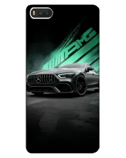 Чохол для Xiaomi Mi8 з картинкою «Темний Mercedes AMG»