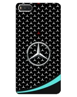 Чохол для Xiaomi Mi8 з картинкою «Mercedes — бірюзовий акцент»