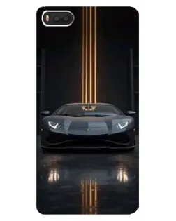 Чохол для Xiaomi Mi8 з картинкою «Lamborghini золоті лінії»