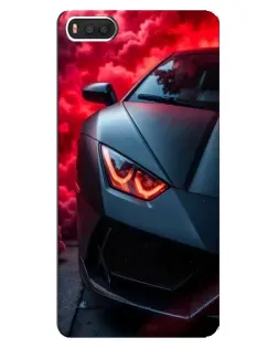 Чохол для Xiaomi Mi8 з картинкою «Lamborghini червоне сяйво»