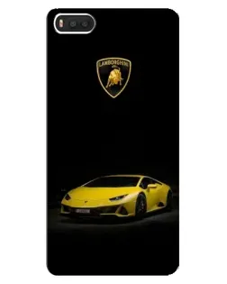 Чохол для Xiaomi Mi8 з картинкою «Lamborghini жовтий акцент»