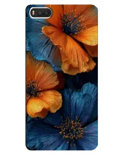 Чехол для Xiaomi Mi8 с картинкой «Яркая сине-оранжевая флора» Чехол для Xiaomi Mi8 с картинкой «Яркая сине-оранжевая флора»
