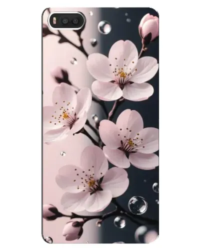 Чехол для Xiaomi Mi8 с картинкой «Нежная сакура и капли» Чехол для Xiaomi Mi8 с картинкой «Нежная сакура и капли»