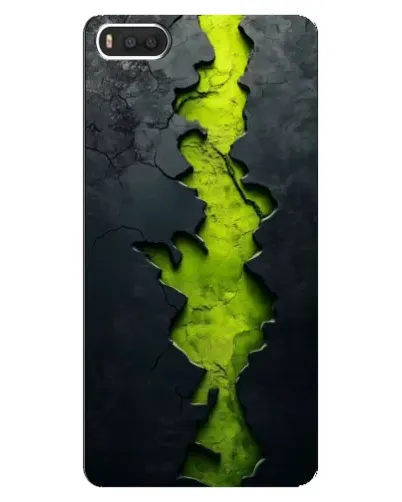 Чехол для Xiaomi Mi8 с картинкой «Салатовый разлом скалы» Чехол для Xiaomi Mi8 с картинкой «Салатовый разлом скалы»
