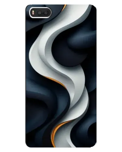 Чехол для Xiaomi Mi8 с картинкой «Объемные черно-белые ленты» Чехол для Xiaomi Mi8 с картинкой «Объемные черно-белые ленты»