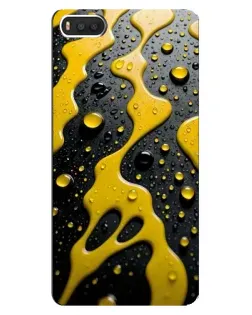 Чехол для Xiaomi Mi8 с картинкой «Жидкое желтое золото»