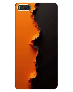 Чехол для Xiaomi Mi8 с картинкой «Оранжевый разлом»