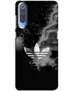 Чехол для Xiaomi Mi 9 с картинкой «Абстрактный дым Adidas»