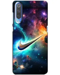 Чехол для Xiaomi Mi 9 с картинкой «Космический Nike Swoosh» Чехол для Xiaomi Mi 9 с картинкой «Космический Nike Swoosh»
