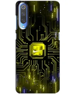 Чехол для Xiaomi Mi 9 с картинкой «Nike — золотая искра» Чехол для Xiaomi Mi 9 с картинкой «Nike — золотая искра»
