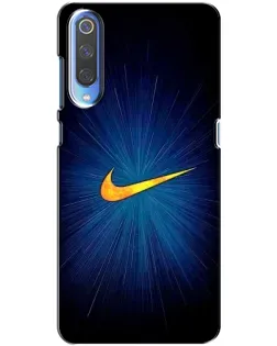 Чехол для Xiaomi Mi 9 с картинкой «Синий пульс Nike» Чехол для Xiaomi Mi 9 с картинкой «Синий пульс Nike»