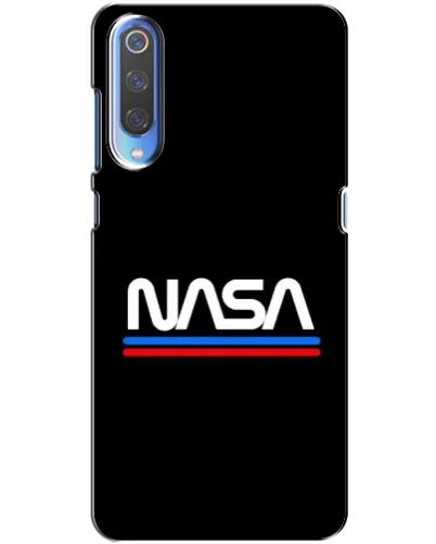 Чехол для Xiaomi Mi 9 с картинкой «NASA — классика Red Blue»