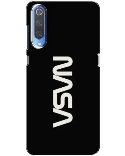 Чехол для Xiaomi Mi 9 с картинкой «NASA — вертикальный логотип»