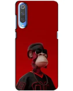 Чохол для Xiaomi Mi 9 з картинкою «Bored Ape в червоному»