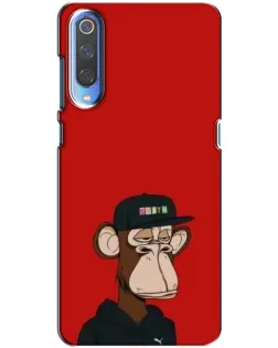 Чохол для Xiaomi Mi 9 з картинкою «Bored Ape — червоний фон»
