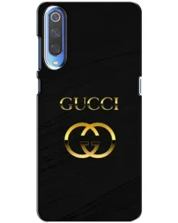 Чохол для Xiaomi Mi 9 з картинкою «Золотий логотип Gucci»