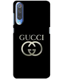 Чохол для Xiaomi Mi 9 з картинкою «Gucci — золото на чорному»