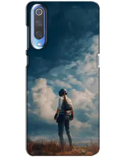 Чохол для Xiaomi Mi 9 з картинкою «Герой PUBG на скелі»