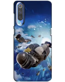 Чохол для Xiaomi Mi 9 з картинкою «Десант PUBG — стрибок»