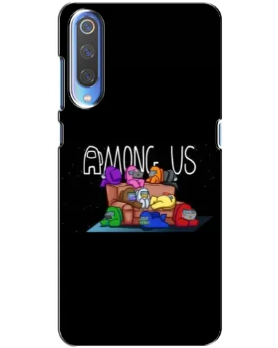 Чехол для Xiaomi Mi 9 с картинкой «Логотип Among Us»