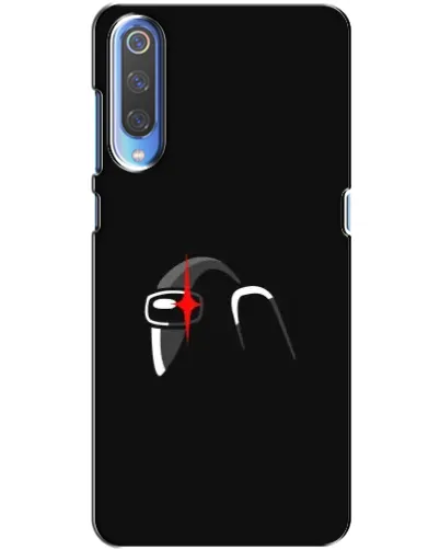 Чехол для Xiaomi Mi 9 с картинкой «Among Us шлем»
