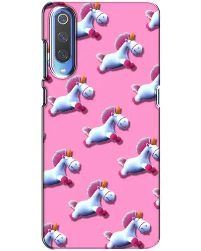 Чехол для Xiaomi Mi 9 с картинкой «Единороги на розовом»
