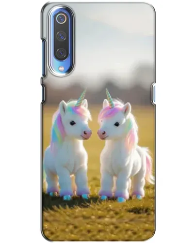 Чехол для Xiaomi Mi 9 с картинкой «Пара единорогов»