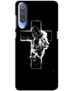 Чехол для Xiaomi Mi 9 с картинкой «Сияющий крест Jesus»
