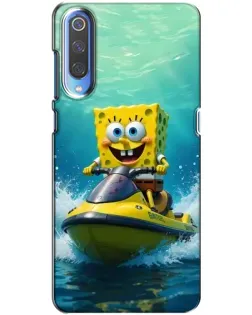 Чехол для Xiaomi Mi 9 с картинкой «Спанч Боб на гидроцикле» Чехол для Xiaomi Mi 9 с картинкой «Спанч Боб на гидроцикле»