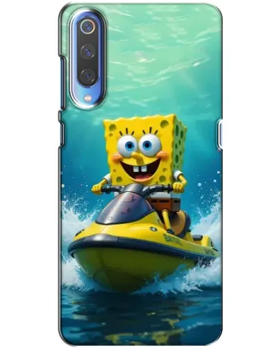 Чехол для Xiaomi Mi 9 с картинкой «Спанч Боб на гидроцикле» Чехол для Xiaomi Mi 9 с картинкой «Спанч Боб на гидроцикле»