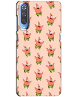 Чехол для Xiaomi Mi 9 с картинкой «Патрик Стар паттерн»