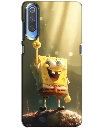 Чехол для Xiaomi Mi 9 с картинкой «Сияющий Спанч Боб» Чехол для Xiaomi Mi 9 с картинкой «Сияющий Спанч Боб»