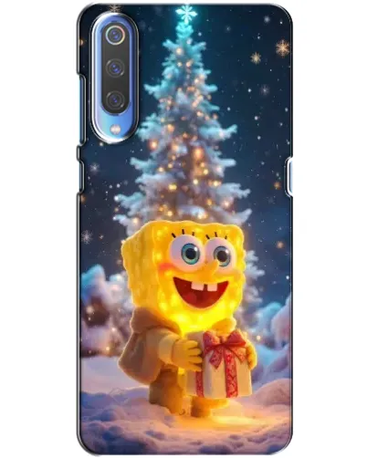Чехол для Xiaomi Mi 9 с картинкой «Рождественский Спанч Боб» Чехол для Xiaomi Mi 9 с картинкой «Рождественский Спанч Боб»