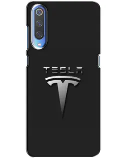 Чохол для Xiaomi Mi 9 з картинкою «Сталевий логотип Tesla»