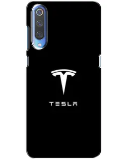 Чохол для Xiaomi Mi 9 з картинкою «Tesla White Logo»
