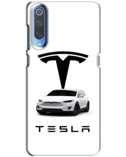 Чохол для Xiaomi Mi 9 з картинкою «Tesla White Style»