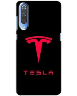 Чохол для Xiaomi Mi 9 з картинкою «Tesla Red Logo»