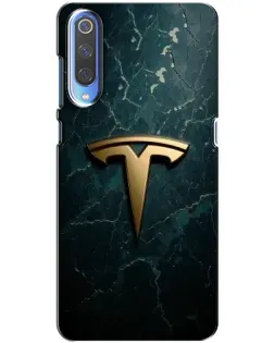 Чохол для Xiaomi Mi 9 з картинкою «Мармурова Tesla Gold»