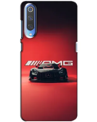 Чехол для Xiaomi Mi 9 с картинкой «Mercedes AMG — красная линия»