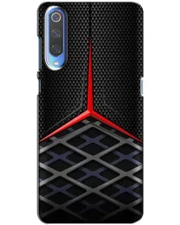 Чехол для Xiaomi Mi 9 с картинкой «Mercedes Carbon Grid»
