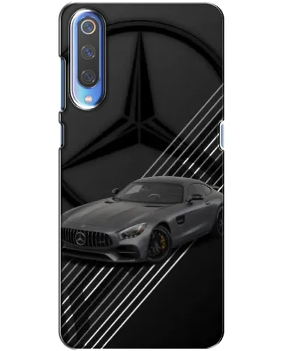 Чехол для Xiaomi Mi 9 с картинкой «Mercedes AMG — графика»