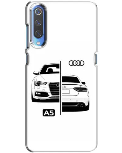Чехол для Xiaomi Mi 9 с картинкой «Audi — контрастный дизайн»
