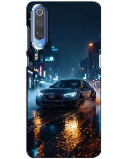 Чохол для Xiaomi Mi 9 з картинкою «Нічне місто та Audi»