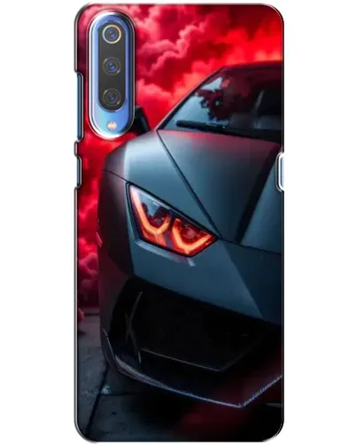 Чохол для Xiaomi Mi 9 з картинкою «Lamborghini червоне сяйво»