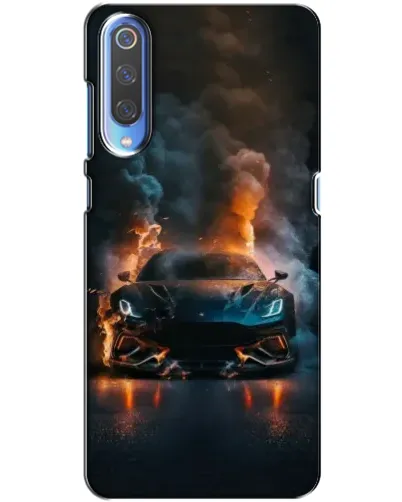 Чохол для Xiaomi Mi 9 з картинкою «Lamborghini димна естетика»