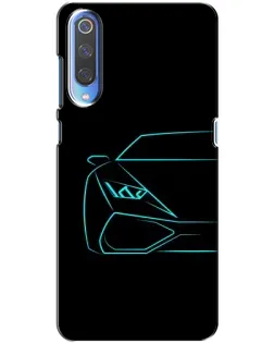 Чохол для Xiaomi Mi 9 з картинкою «Блакитний силует Lamborghini» Чохол для Xiaomi Mi 9 з картинкою «Блакитний силует Lamborghini»