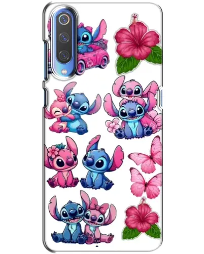 Чохол для Xiaomi Mi 9 з картинкою «Стікери Stitch та Angel» Чохол для Xiaomi Mi 9 з картинкою «Стікери Stitch та Angel»