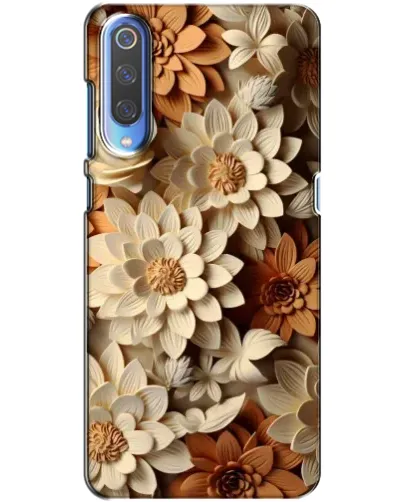 Чохол для Xiaomi Mi 9 з картинкою «Бежевий флористичний декор» Чохол для Xiaomi Mi 9 з картинкою «Бежевий флористичний декор»