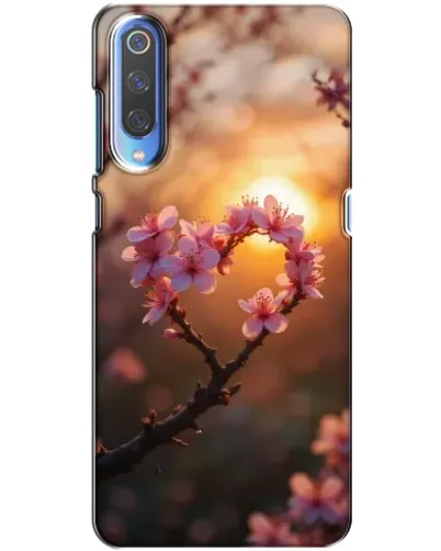 Чохол для Xiaomi Mi 9 з картинкою «Рожевий цвіт сердечко на тлі заходу» Чохол для Xiaomi Mi 9 з картинкою «Рожевий цвіт сердечко на тлі заходу»